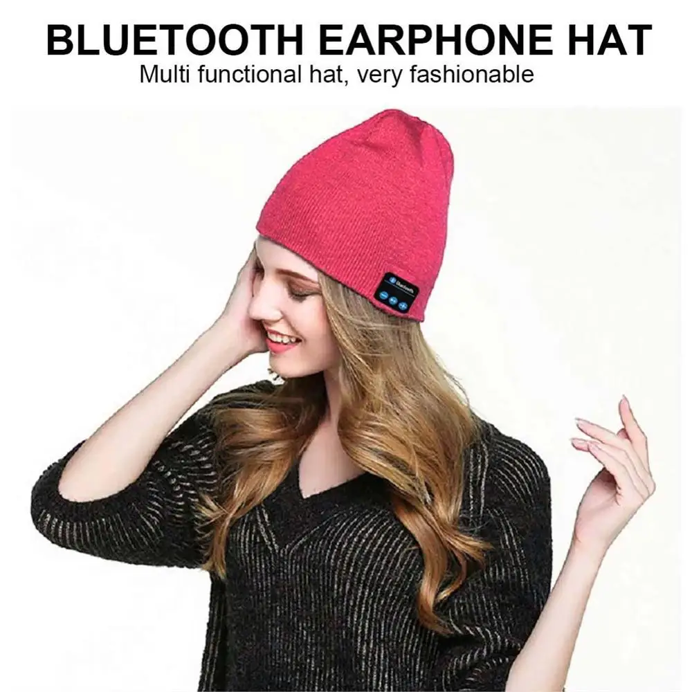 Bluetooth шапка Bluetooth вязаная шляпа Bluetooth музыкальная Кепка прослушивание песни Вызов Bluetooth 5,0 стерео гарнитура шляпа