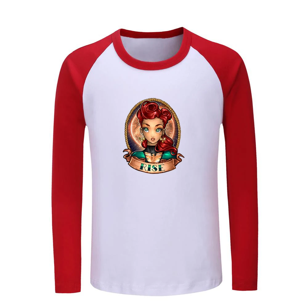 Детские футболки с рисунком бабочки Reborn Girl Art Girl Rise; Детские футболки с графическим принтом; топы для мальчиков и девочек; Рождественский подарок с длинными рукавами - Цвет: JeKCR1297C