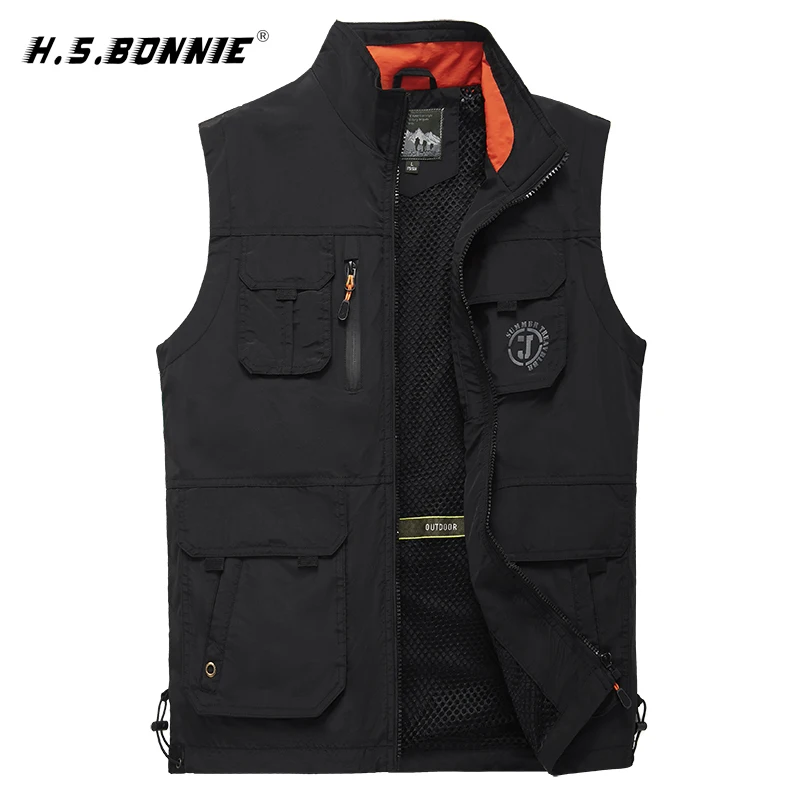 Skup Nowy mężczyzna dorywczo duży rozmiar kamizelka bez rękawów mężczyźni kilka kieszeni kamizelka fotograficzna z wieloma kieszeniami fotograf praca Khaki