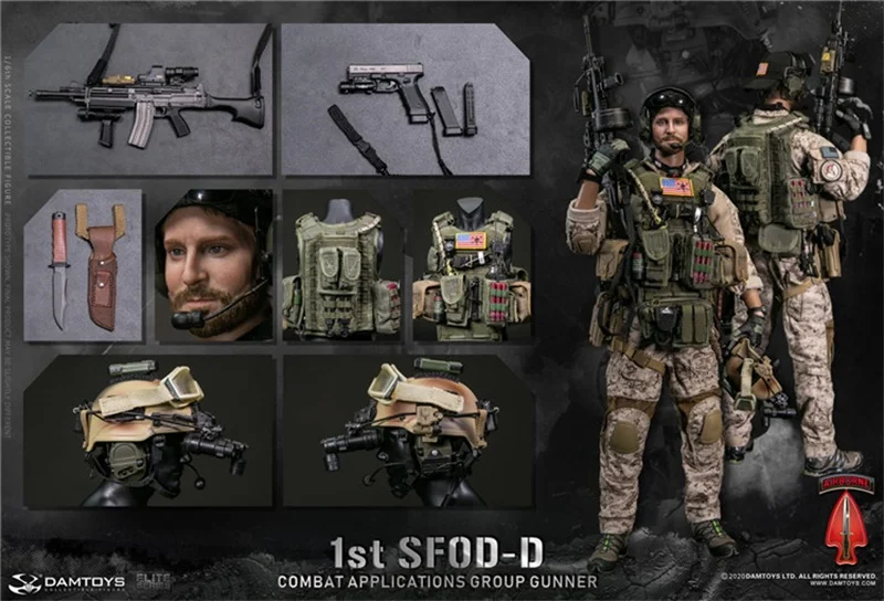 

1/6 Scale American Delta Special Forces Machine Gunner Full Set Action Figure For Collection Birthday Toys In Stock