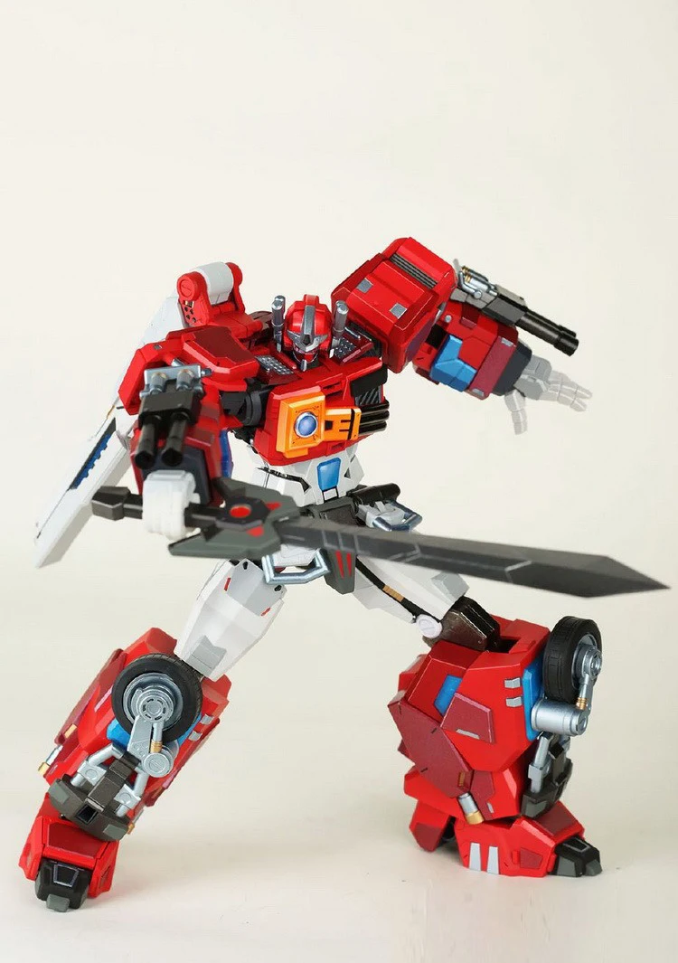 Фигурка трансформер Bananaa Force BF MPL 01 MPL01 Red Sharpshooter RID 2001 OP Fire Convoy|Игровые фигурки и