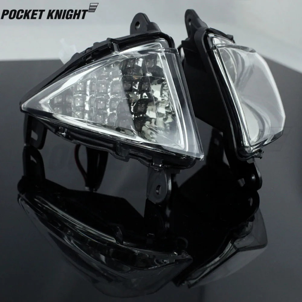 Передний светодиодный индикатор поворота для KAWASAKI ZX6R ZX10R Z750 Z1000 NINJA 650R ER6N ER6F аксессуары для мотоциклов светильник мигалка