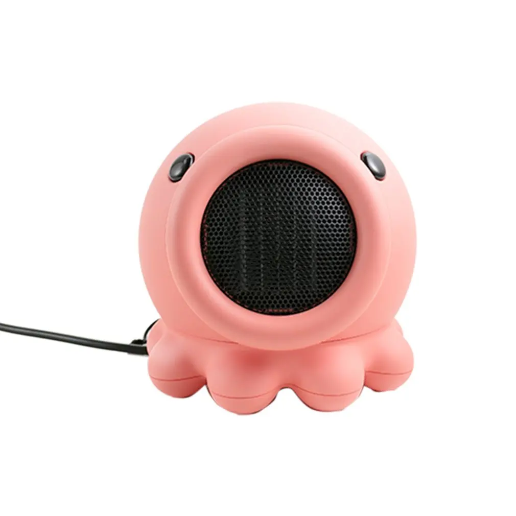 Нагревательная головка кровати Осьминог может встряхнуть голову мини портативный домашний обогреватель в форме осьминога электрический обогреватель - Цвет: pink