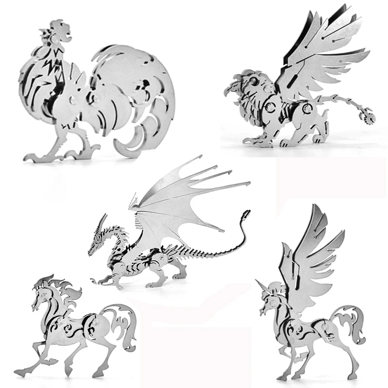 High-Quality-Elk-Dragon-Animal-Stainless-Steel-3D-Metal-Kits-Puzzle-Assembling-Model-Creative-Birthday-Decoration