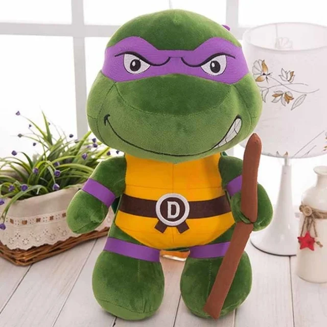 Classic movie Teenage Mutant Ninja Turtles plush toy for boys and girls 25CM-35CM plush doll with big eyes and cute