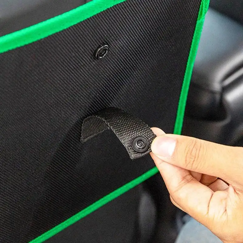 Multifunction Car Seat Back Storage Bag Organizer Hanging Garbage Rubbish Bin Large Storage Capacity Without Occupying Space