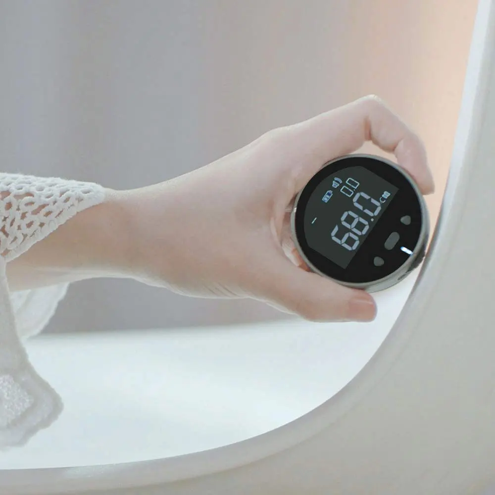 Digital Tape Measure DUKA LCD Digital Meter Electronic Tape Measure Little Q Electronic Ruler Voicebroadcast Digital Mesuring Curve Irregular Object