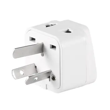 

China/us/eu/uk/au/japan Universal Type I Conversion Plug Travel Adapter 2 Way Outlet Power Plug Adapter Charger Converter Piece