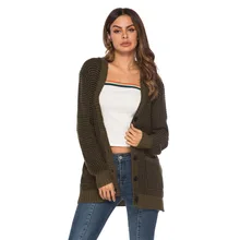 *#Best Price Cardigan Women Long Sleeve V Neck Button Pockets Knitted Cardigan Mujer 2019 Autumn Winter Female Coat Cardigan *#Best Price Cardigan Women Long Sleeve V Neck Button Pockets Knitted Cardigan Mujer 2019 Autumn Winter Female Coat Cardigan