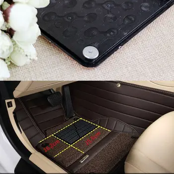 

Carpet Foot Rest Pedal Scuff Guard Foot Rest Pedal Plate Pad Black Car Floor Brandnew