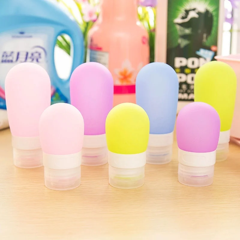 Portable travel bottle Silicone Travel Bottles Cosmetics Shampoo Container Candy Color travel Accessories