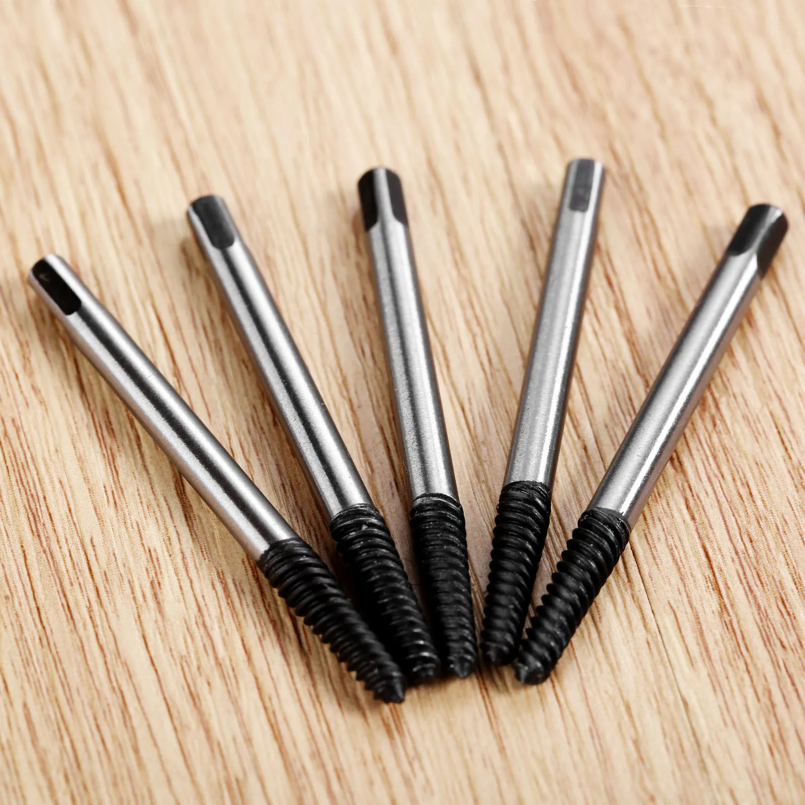 5Pcs Steel Easy Out Damaged Broken Screws Stud Extractor Drill Bits Removal Tool Damaged Bolts Screw Remover Speed Out Tools 1# broken screw extractor kit double head drill bits implant screw removal water pipe bolt screws valve thread repair remover tool