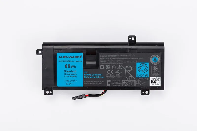 

New original for DELL Type 69WH 11.1V Alienware battery M14X R3 R4 G05YJ P39G Laptop battery