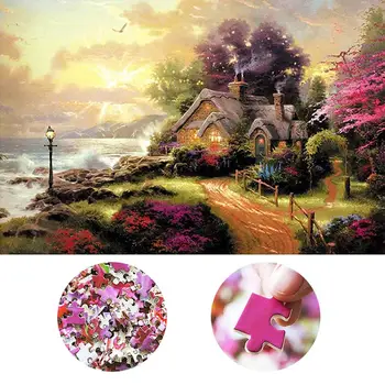 

1000Pcs Fairy House Paper Jigsaw Puzzle Adult Casual Children Intelligence Toy Early Learning toys Intelligence Develop Toy