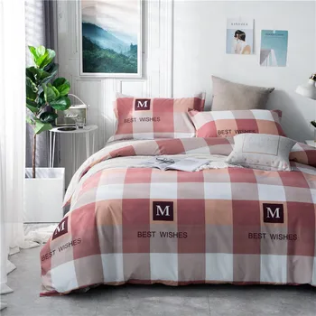 

Lanke Cotton bed bedding, King Queen Size bedding sets,Home Textile Bedclothes, Simple Style 3pcs & 4pcs bed sets