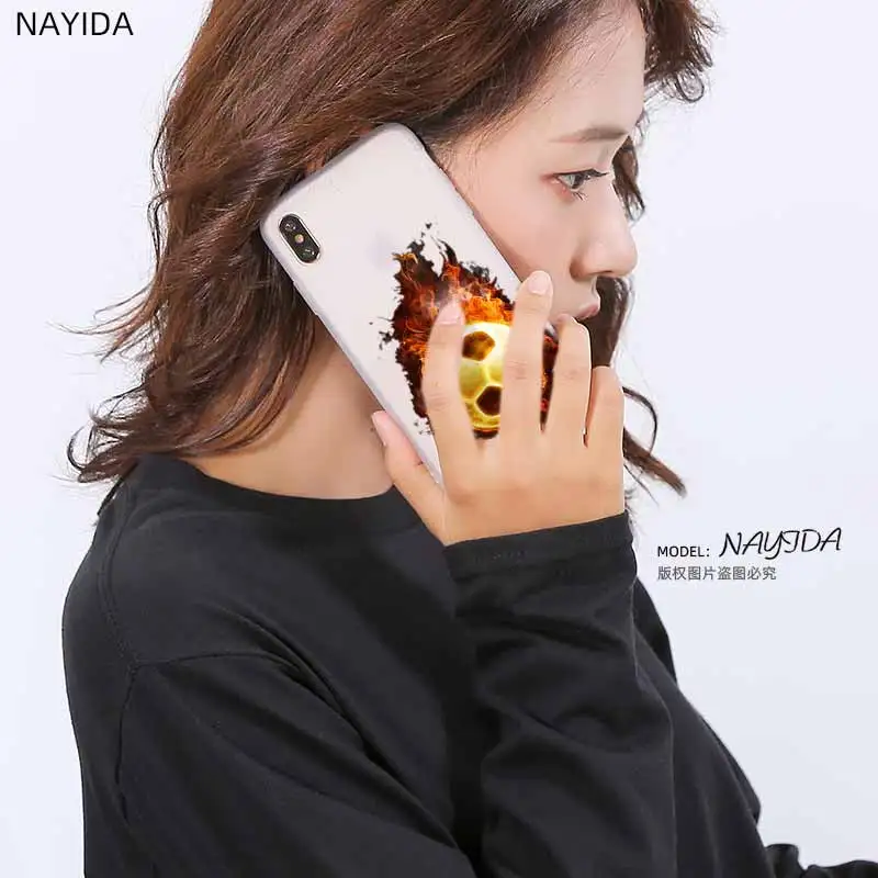 Мягкий силиконовый чехол из ТПУ для Samsung Galaxy S30 S20 S7 Edge S8 S9 S10 Plus с рисунком футбола