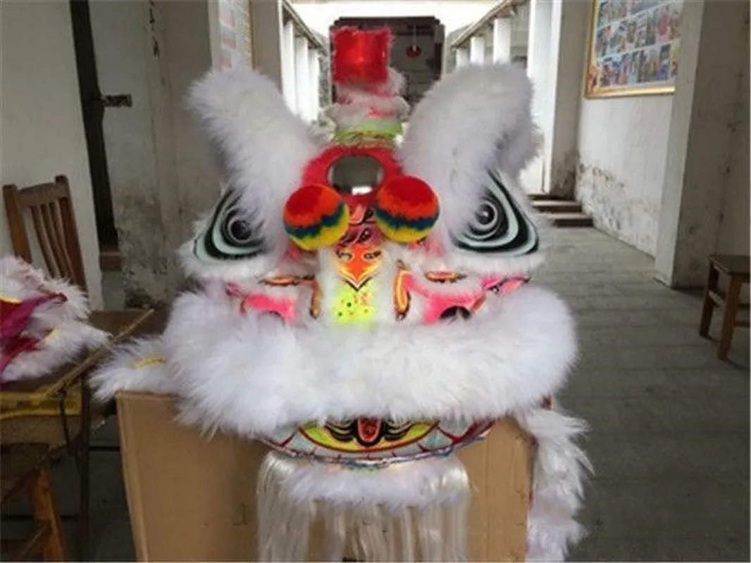 Костюм Льва талисмана, шерстяной костюм китайского народного искусства Hoksa Southern Lion 2, костюм для взрослых, косплей, вечернее платье, комплекты одежды на Хэллоуин