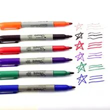 Горячая 6 шт./компл. 6 цветов тату ручка Перманентный маркеры чудесный экологичный маркер ручка шариковая тонкая точка Перманентный Маркер