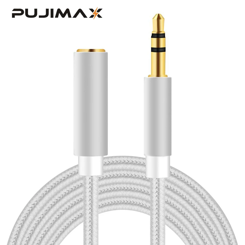 

PUJIMAX 3.5 Audio Cable 3.5mm Speaker Line Aux cord for iPhone 6 Samsung galaxy s8 Car Headphone for Xiaomi redmi 4x Audio Jack