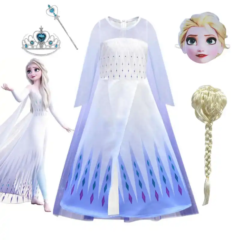 elsa flower girl dress