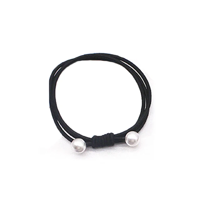 1PC Elastic Hair Bands Velvet Spiral Shape Ponytail Holders Hair Ties Gum Rubber Band Hair Rope Telephone Wire Hair Accessories black