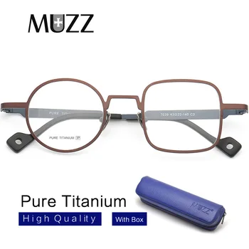 

Pure Titanium Myopia Optical Frames Men Asymmetric Eyewear Tony Stark Frame round&Square Designer Prescription Glasses Frame