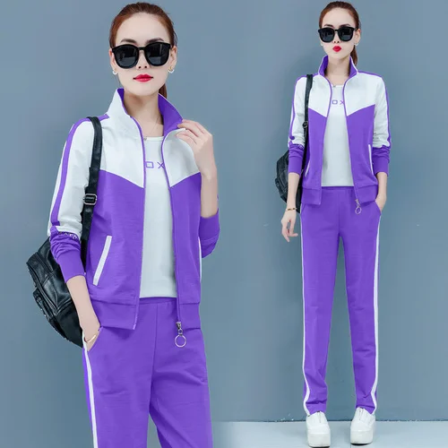 

Large Size 2 Piece Set Women Pant And Top Sportswear Tracksuit For Women Matching Set Outfit Leisure Korean Set Women's Suit