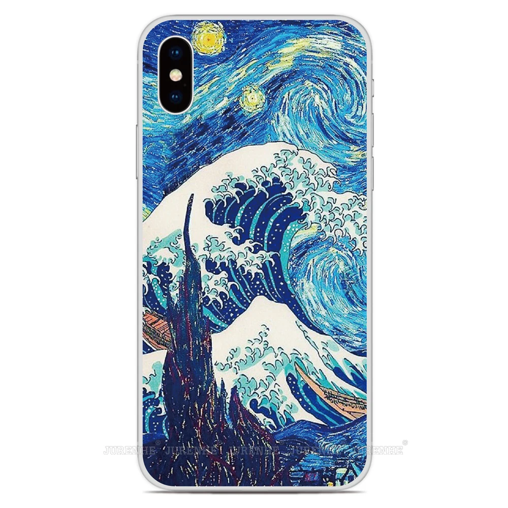 Wave off Kanagawa силиконовый чехол для iPhone 11 Pro X XR XS MAX 6 6S 7 8 9 Plus для iPod Touch 5 6 7 Мягкий ТПУ чехол для телефона - Цвет: Style 9