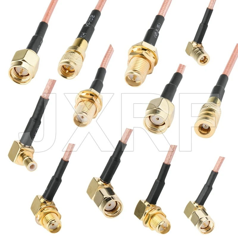 Conector rf personalizado sma, cabo rabo de caça única smb mcx mmcx para bnc tnc fme uhf pl256 so239 n f crc9 ts9 ms925 suporte para compra