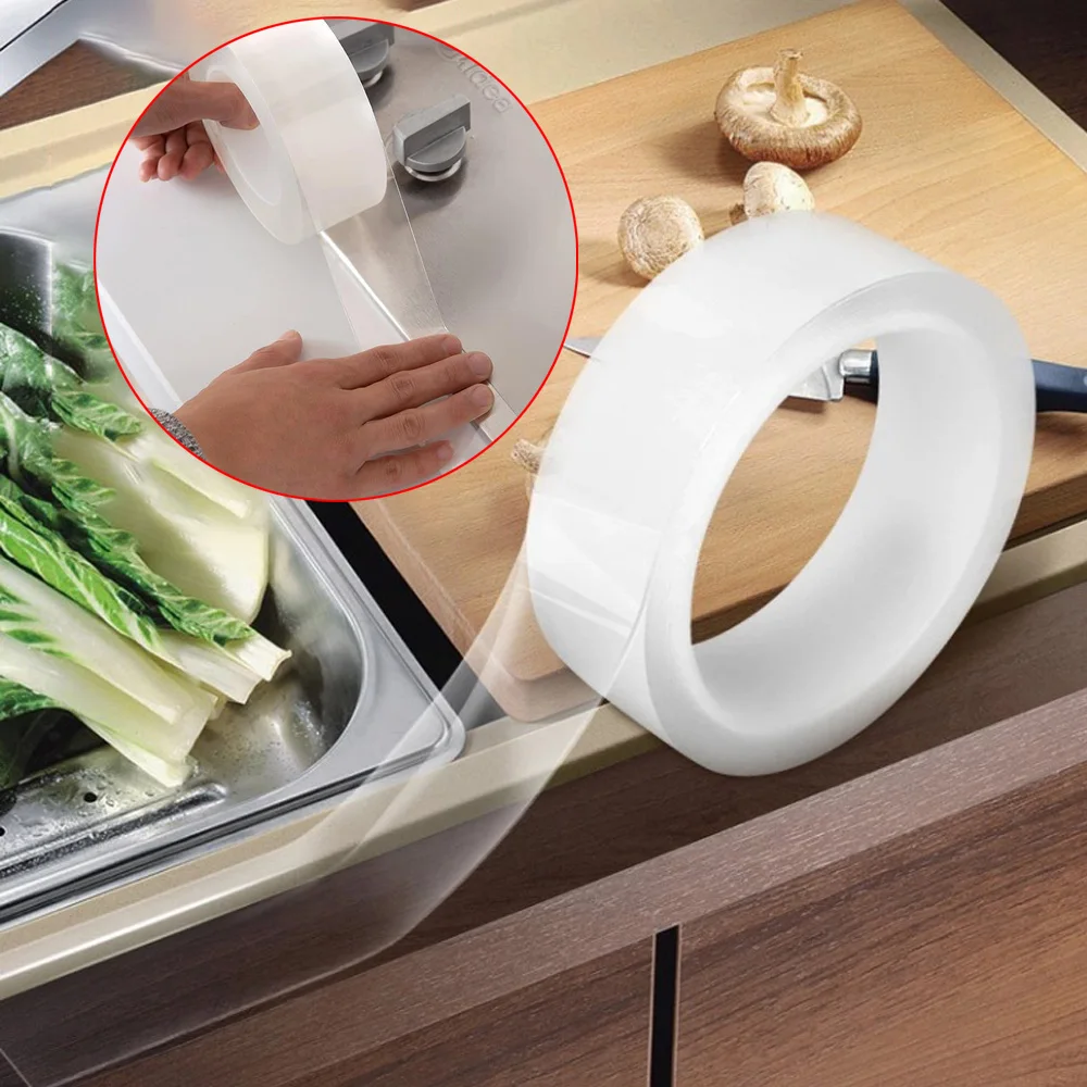 2 мм Толстая многоразовая Двухсторонняя клейкая супер лента Съемная прочная