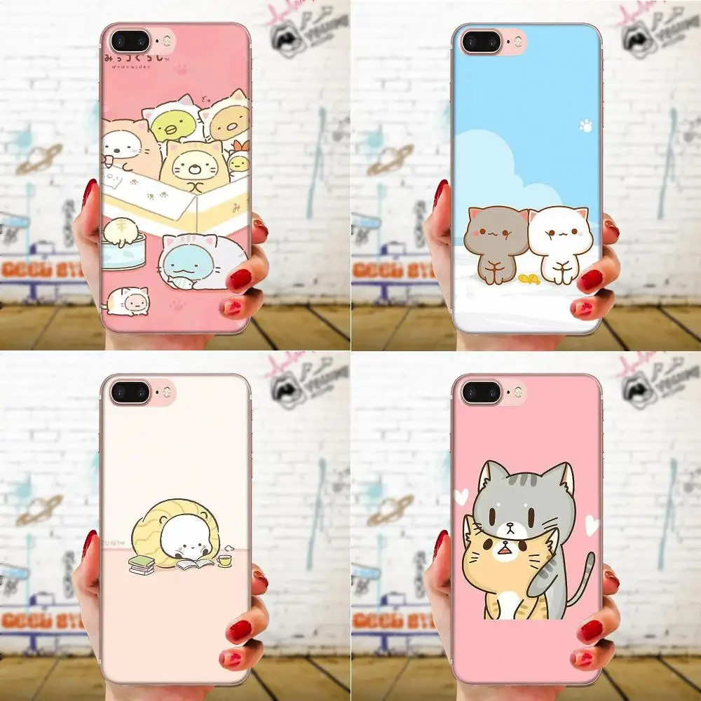 Kawaii Molang Пёс из мультфильма кот для Galaxy Alpha Note 10 Pro A10 A20 A20E A30 A40 A50 A60 A70 A80 A90 M10 M20 M30 M40 |