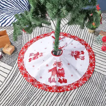 

Non-woven Christmas Tree Skirts Xmas Tree Snowflake Ornaments Holiday Decoration Foot Cover Carpet Mat Home Accessory