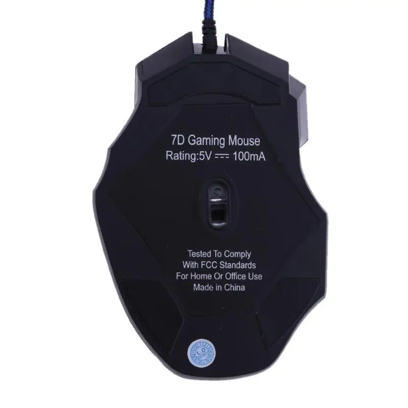 Прямая поставка 5500 dpi светодиодный оптическая геймерская мышь Проводная игровая мышь USB 7 кнопок геймерские Компьютерные Мыши для ноутбуков