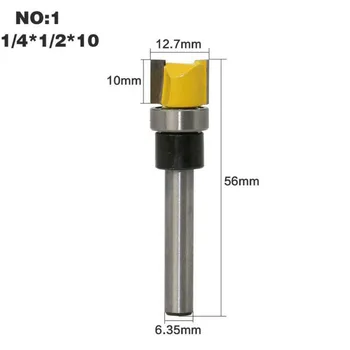 

Flush Pattern Bit Carbide Workshop Supply 1pc 1/4inch Shank Router Bits
