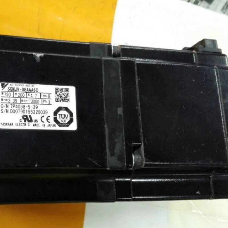 Использованный протестированный рабочий SGMJV-08AAA6C сервомотором переменного тока