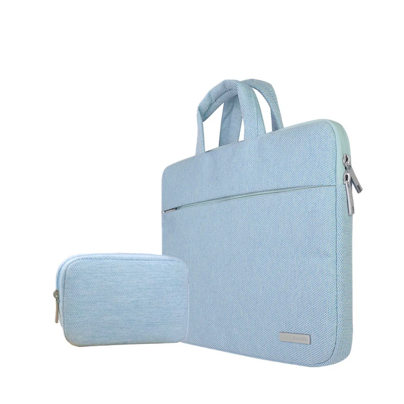 Blue with small bag Сумка для ноутбука Macbook air 11 13 Pro 15 чехол для ноутбука huawei Matebook X Pro Xiaomi lenovo 13," чехол для ПК сумка 15,6 - Цвет: Blue with small bag