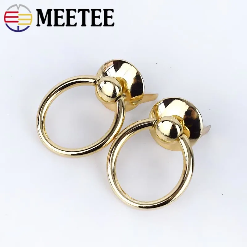 Meetee 4/10 шт. ID25mm мешок висит-хомут с круглым воротником для мальчиков и девочек с пряжкой женская сумка цепочка украшения для ногтей крюк DIY Чемодан ремень аппаратных аксессуары для ванной комнаты