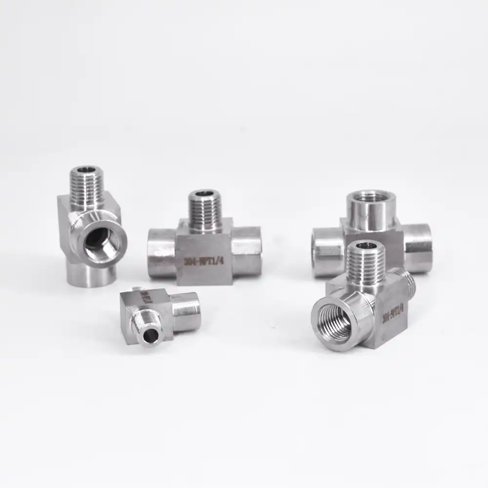 304 Stainless steel 1/2"DN15 20mm Tee Junction Joint Pipe Fitting