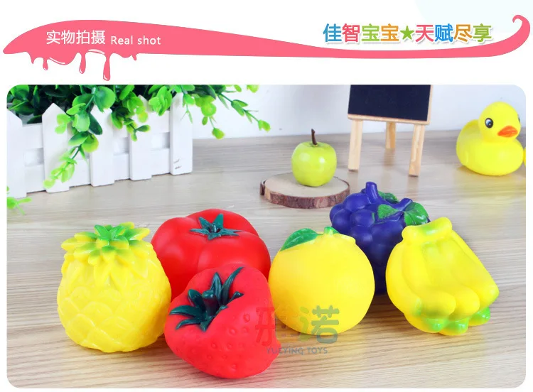 Hot Selling Children'S Educational Bath Toy Set Bath Play with Water Six-Leather Ring Pinch Called Vinyl Toy