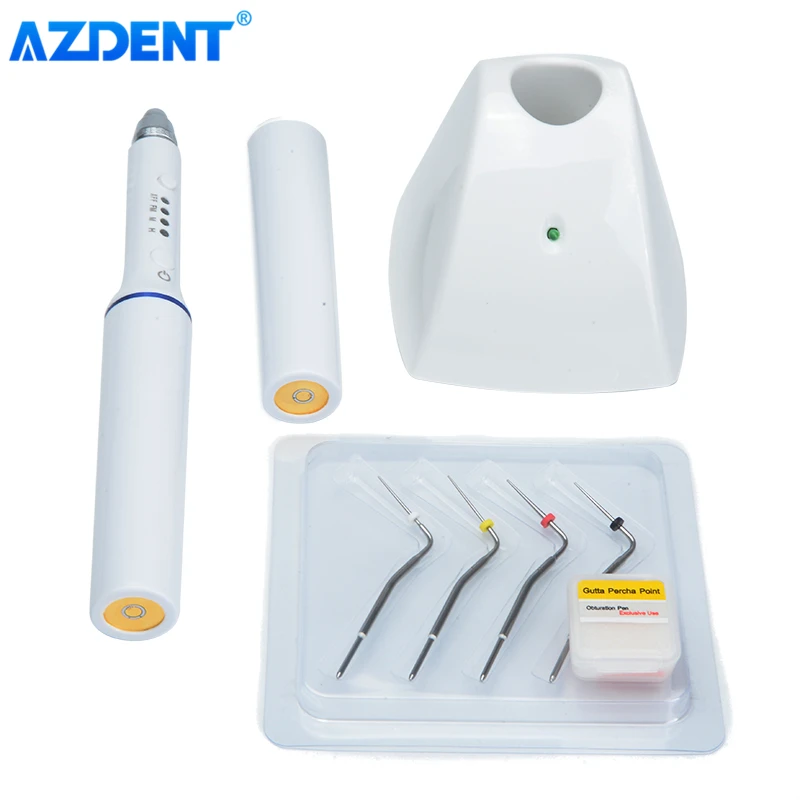 AZDENT Dental аккумуляторная ручка для обтурации Гутта перча Endo с подогревом корневого