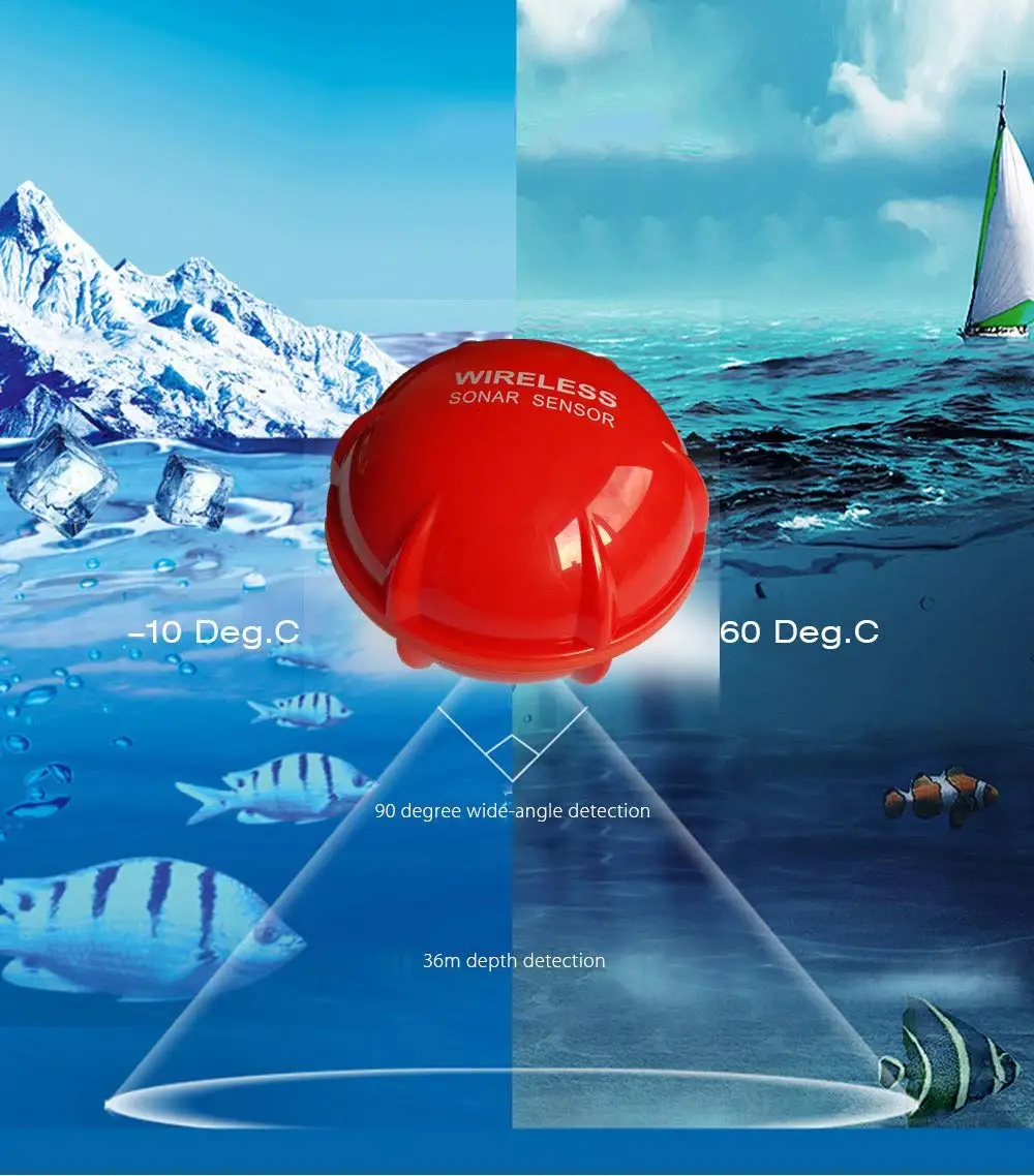 Wireless Fish Finder sonar sensor Echo Sounder Fishing Finder fishfinder fish finder