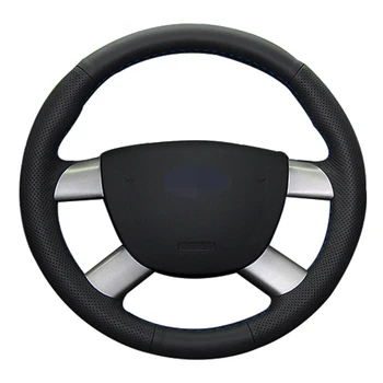 

Black Car Steering Wheel Cover Hand-stitched Soft Artificial Leather For Ford Kuga 2008-2011 Focus 2
