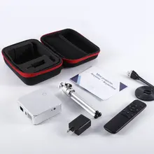 Мини-проектор E05 Android 4,4 четырехъядерный процессор wifi tv Box HD светодиодный DLP Мультимедийные проекторы 1 Гб ram 8 Гб rom 3 цвета