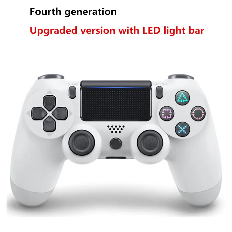 WHITE Bluetooth беспроводной геймпад для sony PS4 контроллер подходит для Playstation 4 консоль для Playstation Dual shock 4 джойстик для PS3 - Цвет: WHITE