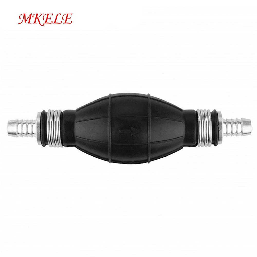 1pc 6/8/10/12mm Hand Fuel Pump Rubber Manual Liquid Oil Transfer Pump Fuel Gas Petrol Transfer Tool For Car Moto Boat