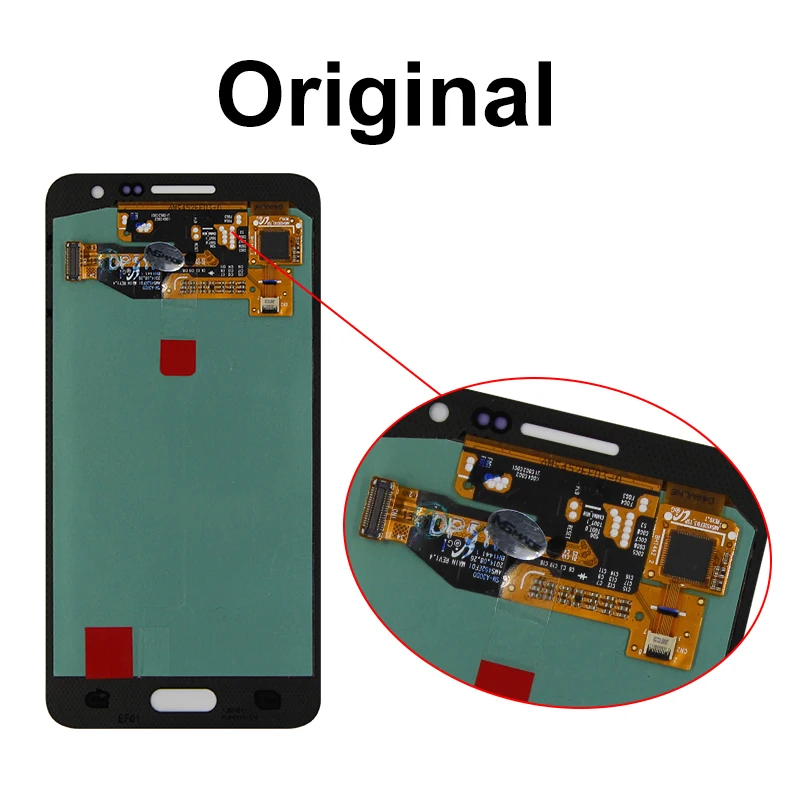 Najtaniej A300 oryginalny super amoled do Samsung Galaxy A3 2015 A3000 A300F A300M A300H wyświetlacz LCD montaż digitizera ekranu dotykowego części