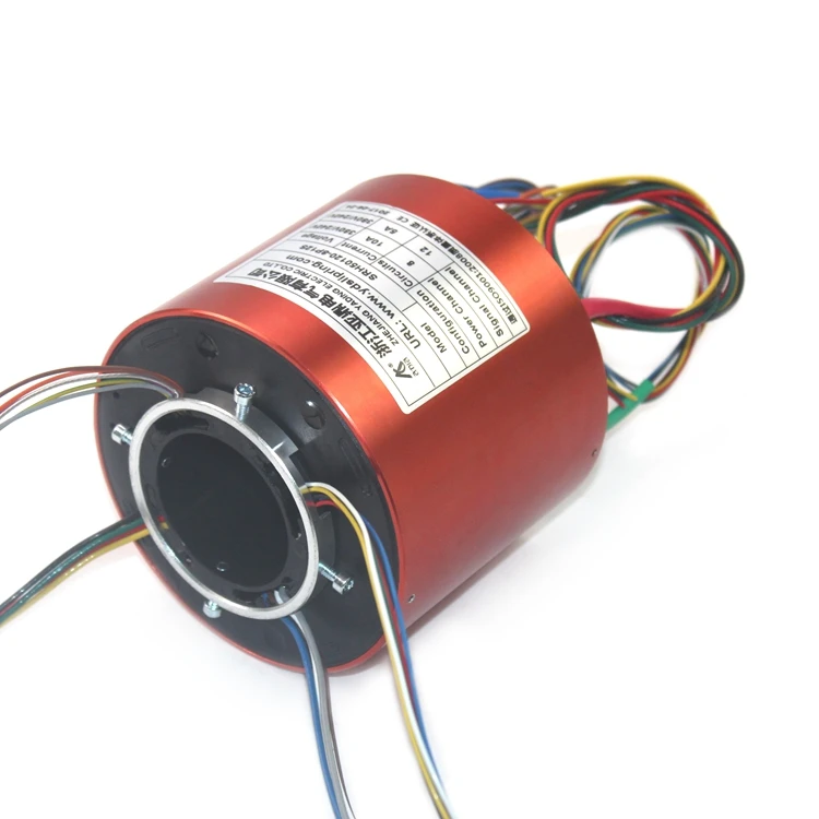 US $90.16 Collector Ring Current Signal Conductive Rotating Joint Through Hole Slip