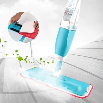 

Spray Mop Broom Set Magic Mop Wooden Floor Flat Mops Home Cleaning Tool Household With Reusable Microfiber Pads Lazy Mop HWC