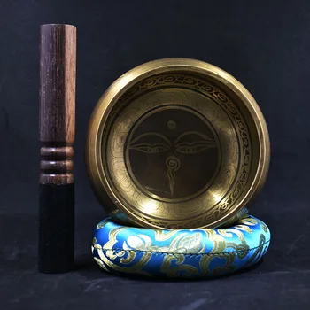 

12.5cm diameter Best Sound Yoga Singing Bowls with Free Leather stick and Cushion