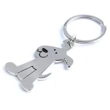Изысканный собака брелок металлический креативный брелок милый щенок брелок настраиваемые, с логотипом